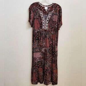 Knox Rose Boho Western Midi Dress